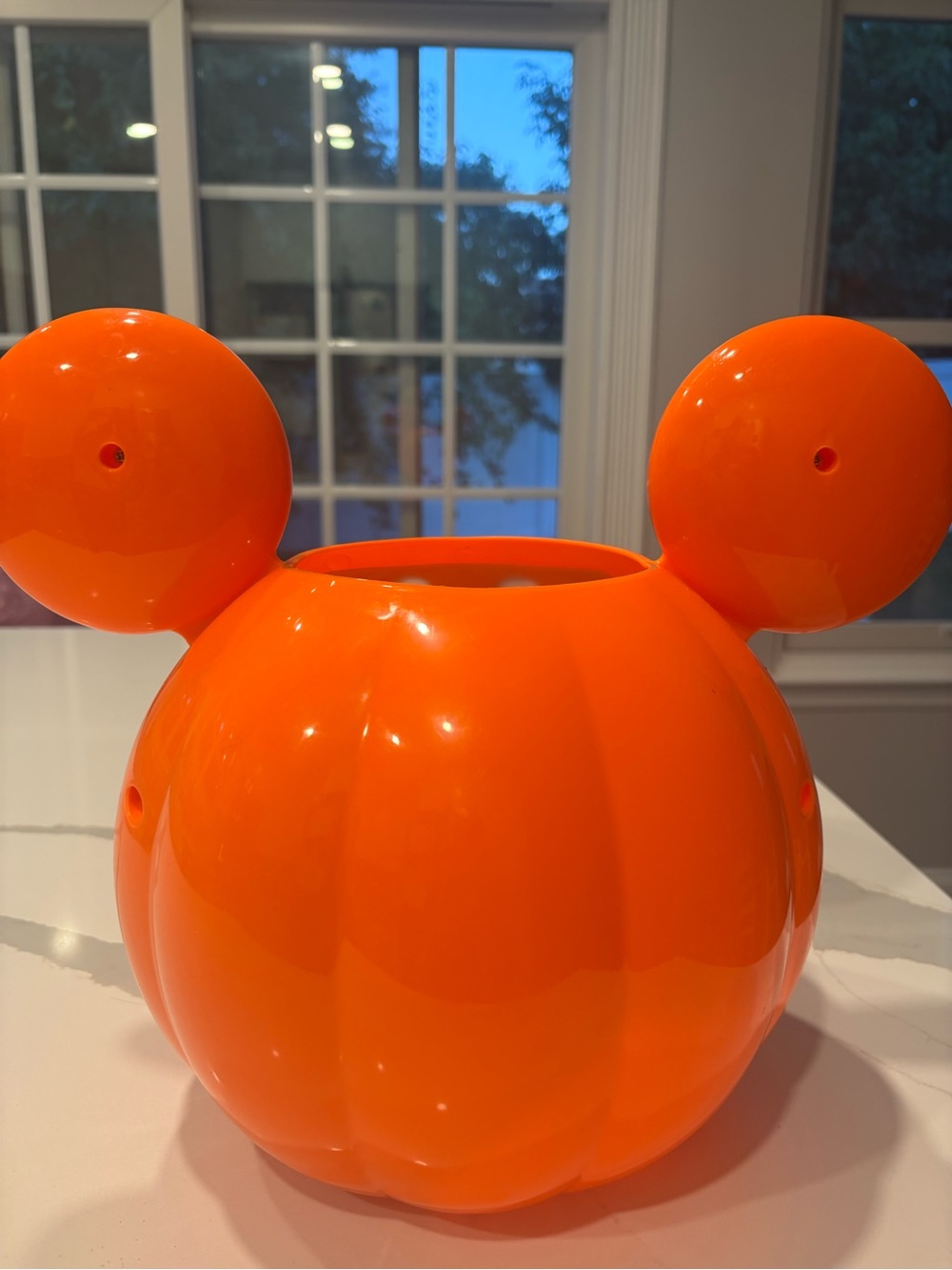 Disney Orange Glow In The Dark Mickey Pumpkin Candy Bucket - Picture 5 of 7
